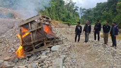 Tim Trisula Polres Solok Selatan Sisir Lokasi Tambang Emas Ilegal