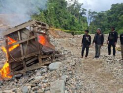Tak Gentar Hadapi Jurang Terjal, Tim Trisula Polres Solok Selatan Sisir Lokasi Tambang Emas Ilegal