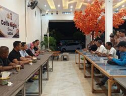 Coffee Night Polres Kapuas dan Wartawan Makin Akrab, Kapolres: Sinergi Penting Jaga Kamtibmas