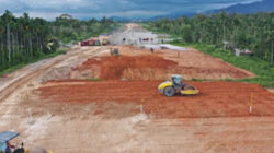 Proses ketika pembangunan Jalan Tol Padang - Sicincin.