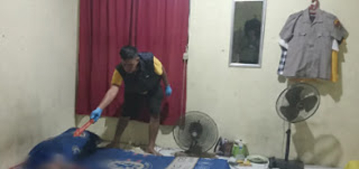 Guru PPPK saat ditemukan tidak bernyawa di Mes Polisi Polres Pessel