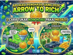 Game Penghasil Uang 2026, Cara Tarik Koin Hijau Arrow To Rich