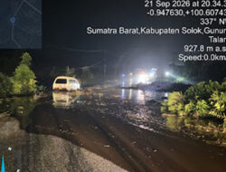 Jalur Solok-Padang Ditutup Akibat Banjir Bandang