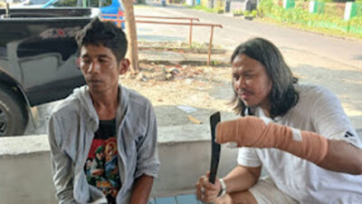 Ngamuk Sambil Bawa Parang, Andi Ditangkap