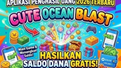 Aplikasi Penghasil Uang 2026 Terbaru: Hasilkan Saldo Dana Gratis dari Game Cute Ocean Blast.
