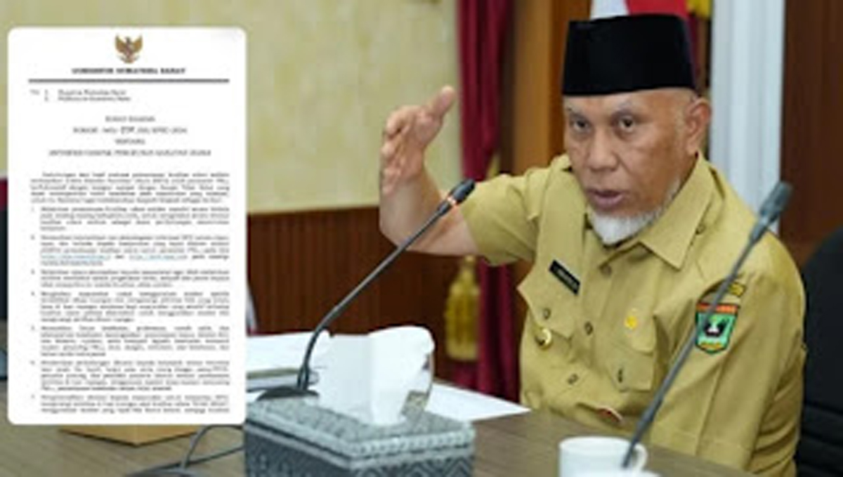 Gubernur Mahyeldi menerbitkan Surat Edaran