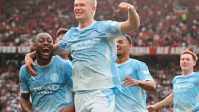 Erling Haaland menjadi penentu kemenangan Man City.