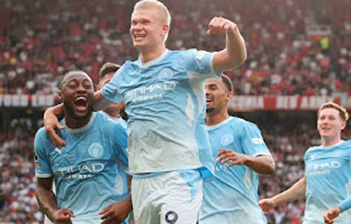 Erling Haaland menjadi penentu kemenangan Man City.