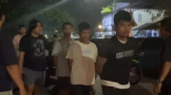 Ketiga pelaku saat diamankan Tim 1 Klewang Polresta Padang
