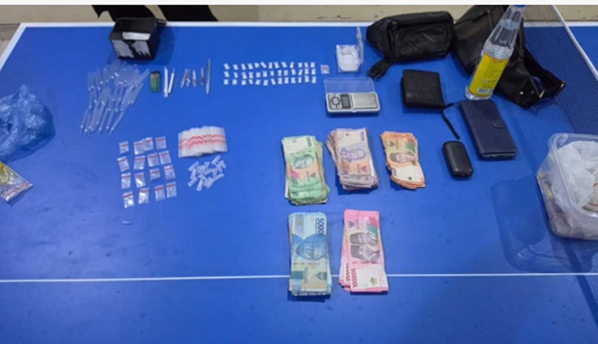 Barang bukti yang diamankan Polsek Sumpur Kudus
