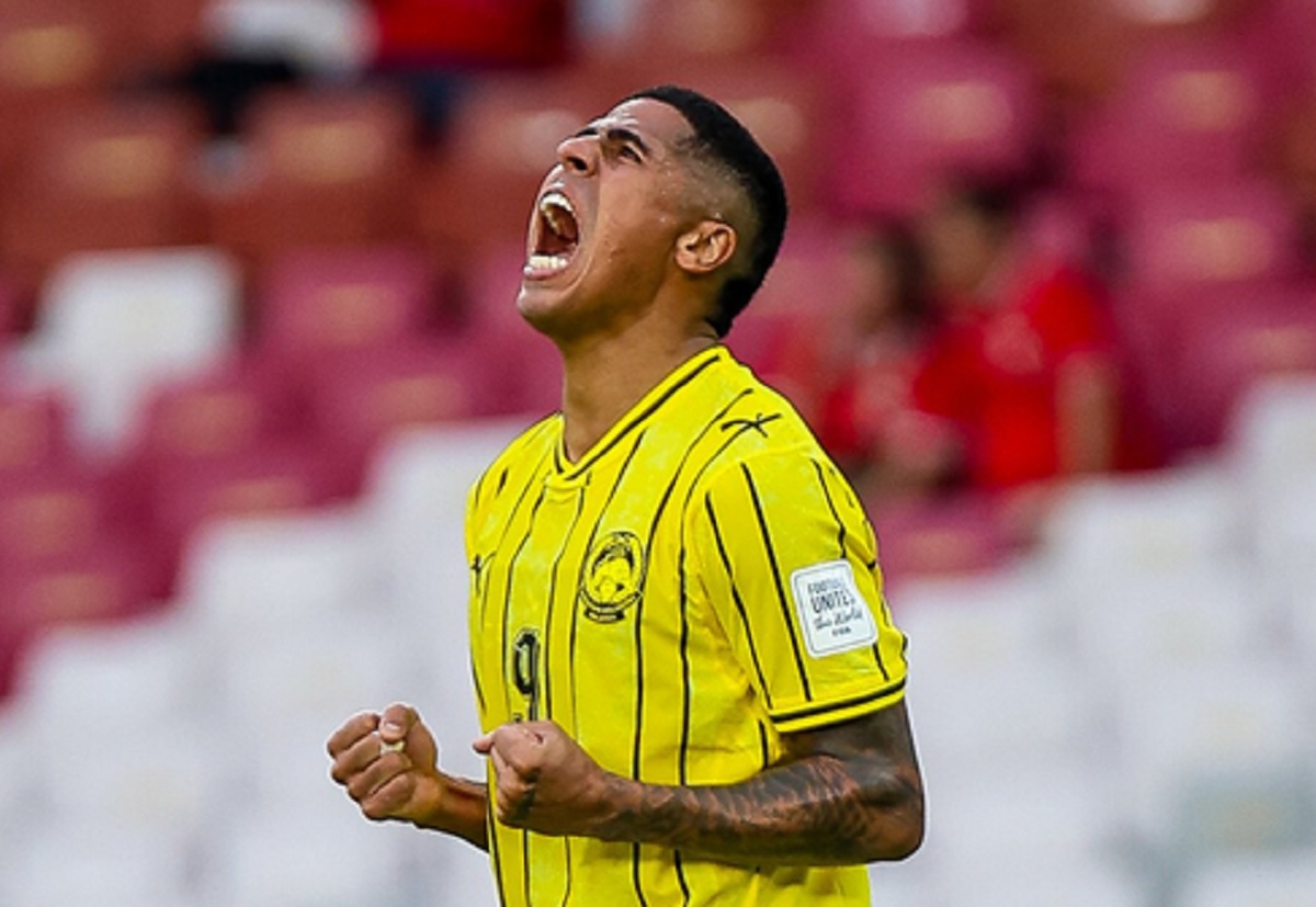 Bergson buka rekening gol bersama Timnas Malaysia saat melawan Bangladesh.