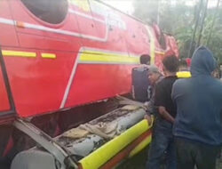 Bus Terguling di Jalintim Mesuji, 28 Korban