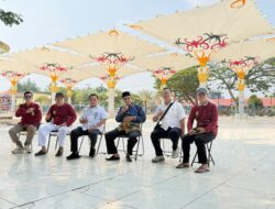 Payung Madinah Masjid Agung Al Mukarram Kapuas Hampir Rampung