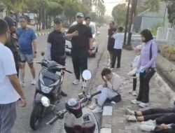 Olahraga Pagi, Wakapolda Sumbar Berhenti Bantu Korban Kecelakaan di Jalan Raden Saleh
