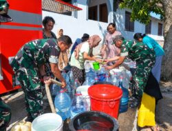 Musim Hujan Belum Menyapa, Kodim 0714/Salatiga Kembali Salurkan Air Bersih untuk Warga Dusun Bulu