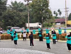 Jaga Taman Tetap Bersih, DLH Dukung Aktivitas Senam PWRI Labuhanbatu