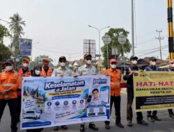 Jasa Raharja Sumbar Bersama Stakeholder Edukasi Keselamatan di Perlintasan Sebidang Koto Tangah