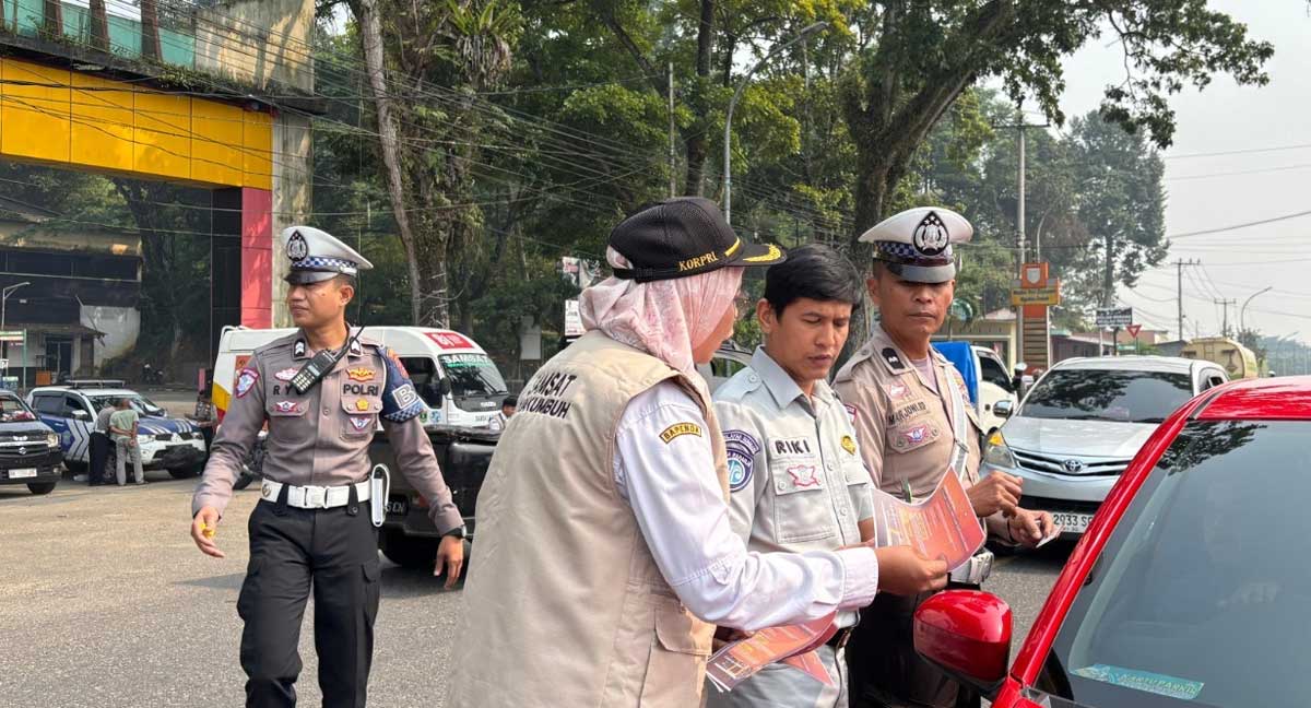 Jasa Raharja Sumbar Gelar Operasi Gabungan dan Samsat Keliling Raun di Padang Pariaman