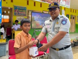 Jasa Raharja Sumbar Edukasi Siswa SDN 21 Lubuk Alung tentang Keselamatan Perkeretaapian