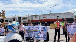 Jasa Raharja Sumbar Bersama Stakeholder Sosialisasikan Keselamatan Perjalanan Kereta Api di Padang