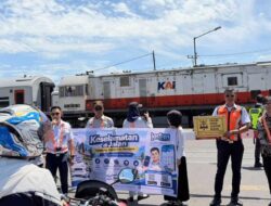  Jasa Raharja Sumbar Bersama Stakeholder Sosialisasikan Keselamatan Perjalanan Kereta Api di Padang