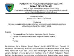 Kabut Asap, Pessel Terapkan PJJ 16–17 Oktober