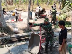 Dukung Produktivitas Petani, Koramil 01/Sidomukti Bangun Jalan dan Talud dalam TMMD Sengkuyung Tahap IV TA 2026