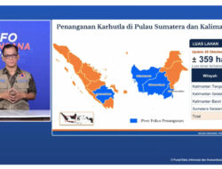 Karhutla Capai 359 Hektare, BNPB Siagakan 61 Armada Udara