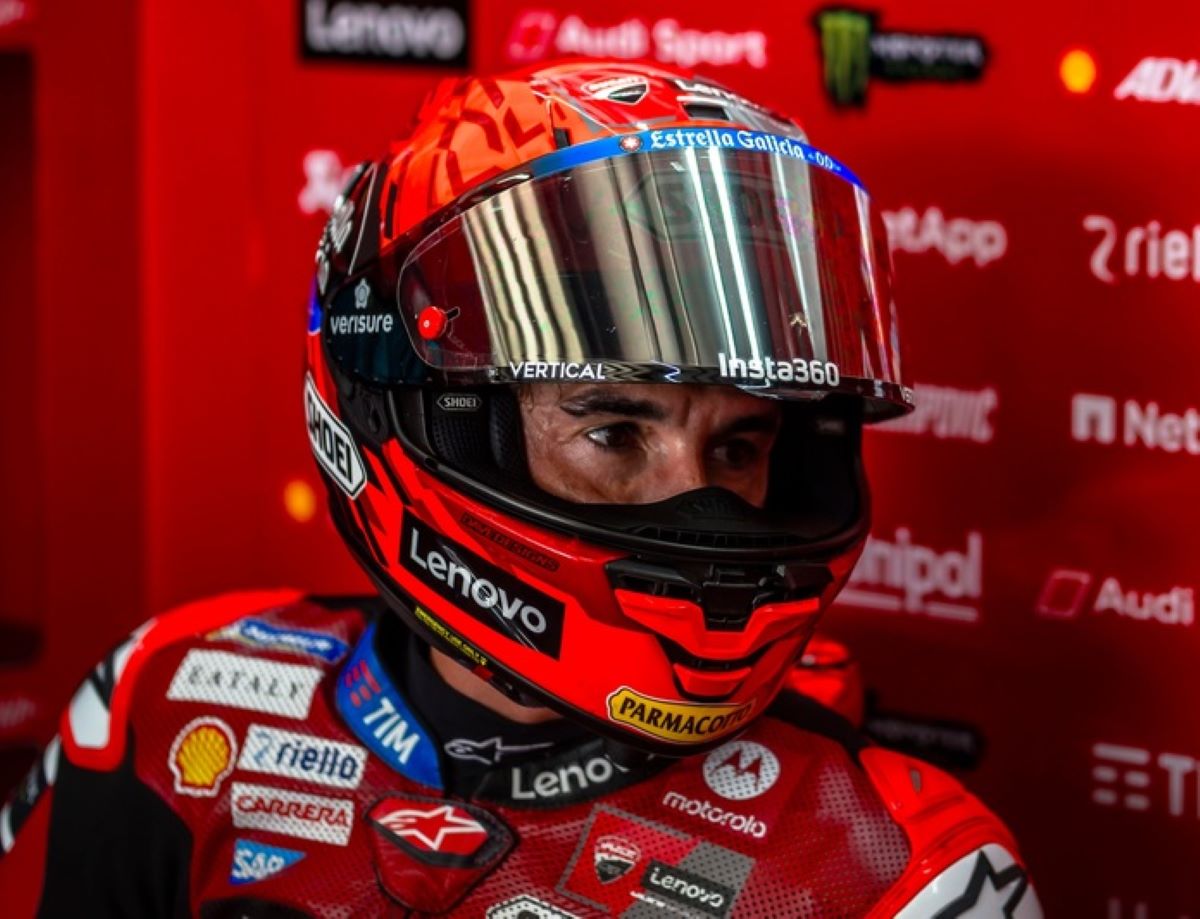Pembalap Tim Ducati Lenovo, Marc Marquez.