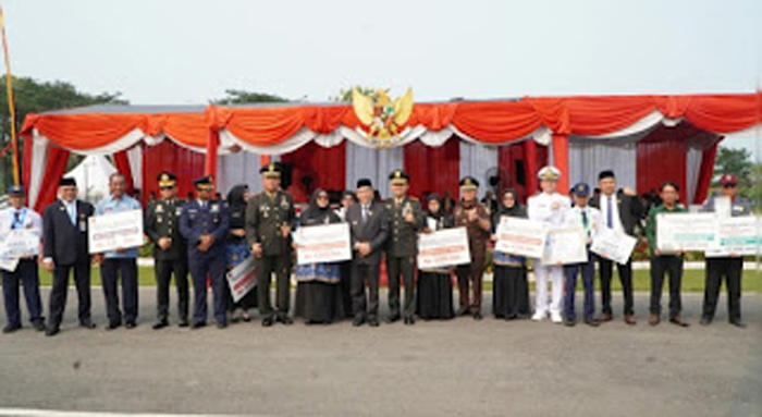 Peringatan Hari Kesaktian Pancasila 2026 di lapangan Balai Kota Aie Pacah.