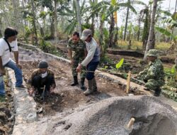 Dandim 0714/Salatiga Tinjau Posko Dan Progres Pembangunan Jalan TMMD Sengkuyung Tahap IV Di Cabean