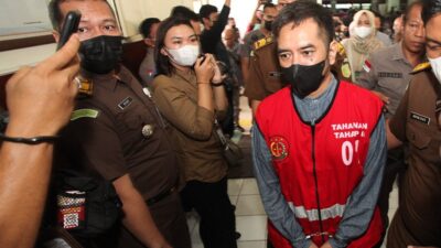 Terpidana kasus kekerasan seksual terhadap santriwati di Jombang, Moch Subechi Azal Tsani alias Mas Bechi.