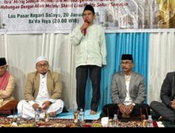 Wakil Bupati Solok Semangati Warga Peringatan Isra Mi’raj di Nagari Selayo