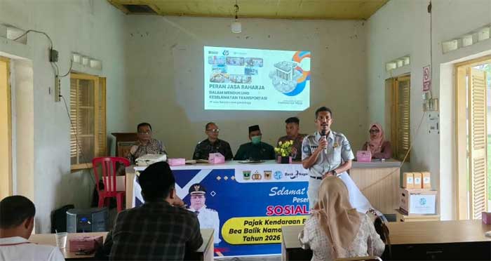 Jasa Raharja Sumbar Bersama Stakeholder Gelar Sosialisasi Kesamsatan dan Safety Riding di Lintau Buo